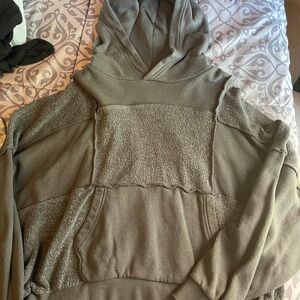 Aerie Gray Hoodie Sweater